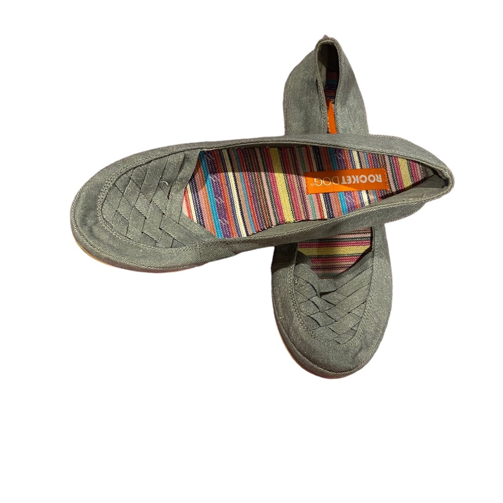 Rocket Dog Charcoal Criss Cross Slip On Shoe